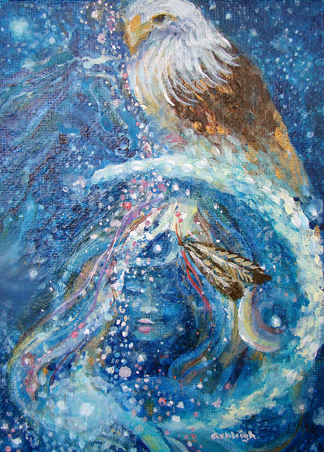 Eagle Illumination of Spirit Painting by Ashleigh Dyan Bayer