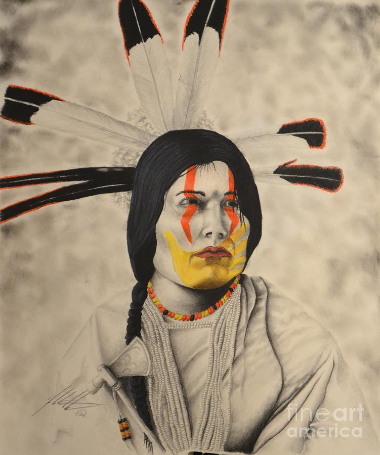 Eagle Man Yanktonai-Nakota Mixed Media by John Huntsman