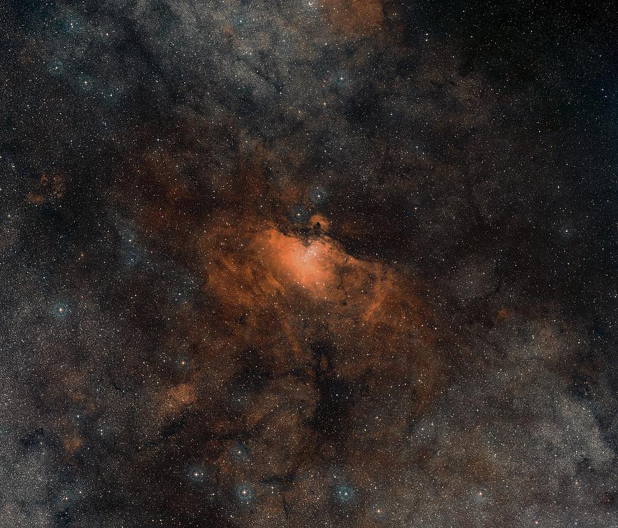 Eagle Nebula Photograph by Digitized Sky Survey 2/davide De Martin/european Southern Observatory/science Photo Library