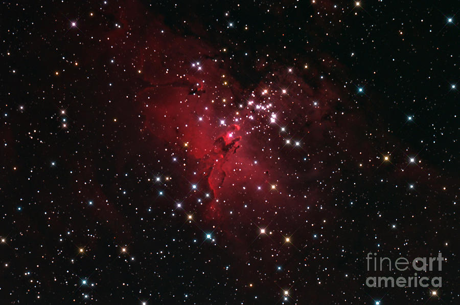 Eagle Nebulai M16 In Serpens Photograph by John Chumack