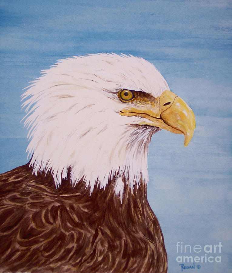 Eagle Painting - Eagle by Regan J Smith Eagle Painting - Eagle by Regan J Smith