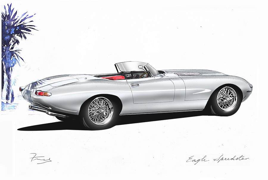 Eagle Speedster Drawing by Fred Otene