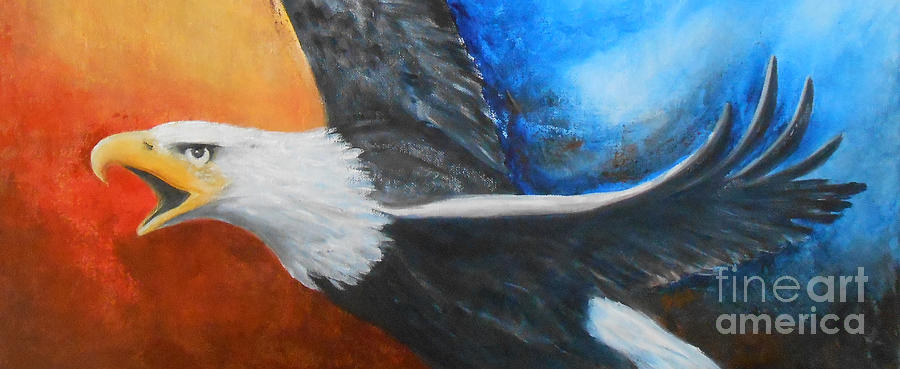 Eagle Spirit - Arise and Assert 2 Painting by Jane See