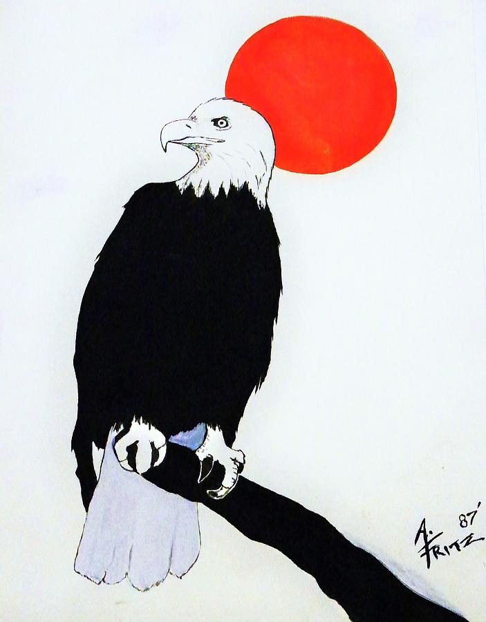 Eagle Painting - Eagle Sunrise by Al Fritz