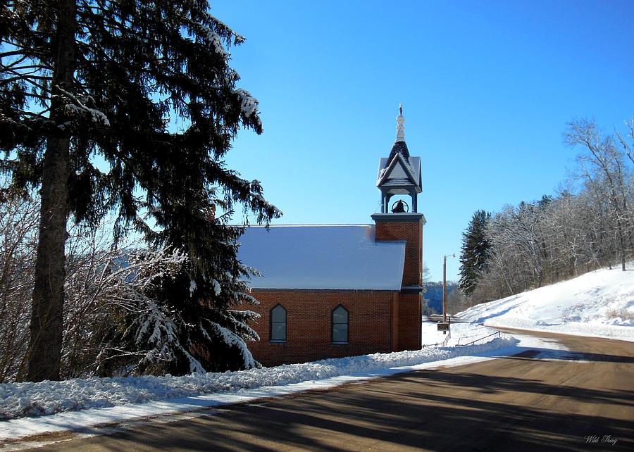 Winter Photograph - Eagle Valley Church by Wild Thing