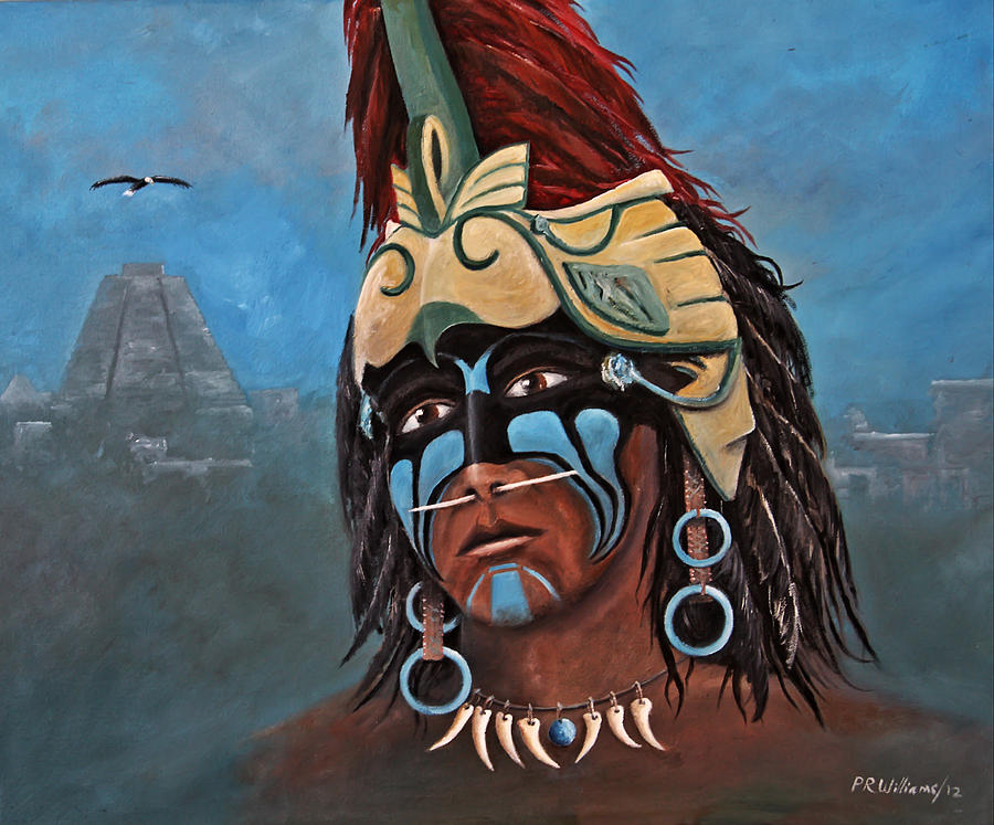 Mayan Painting - Eagle Warrior by Paul Williams