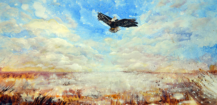 Eagles Unite Painting by Ashleigh Dyan Bayer