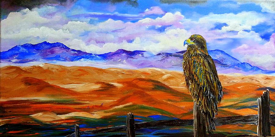 Eagles Watch Painting by Cheryl Nancy Ann Gordon