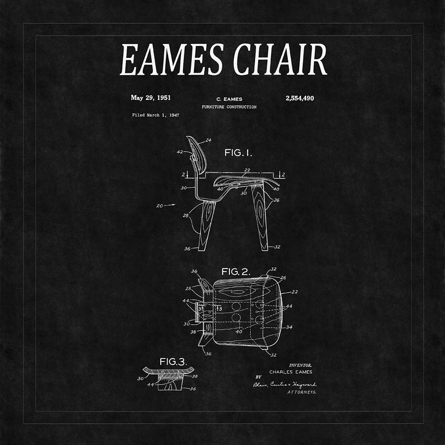 Eames Chair Patent 2 Photograph by Andrew Fare