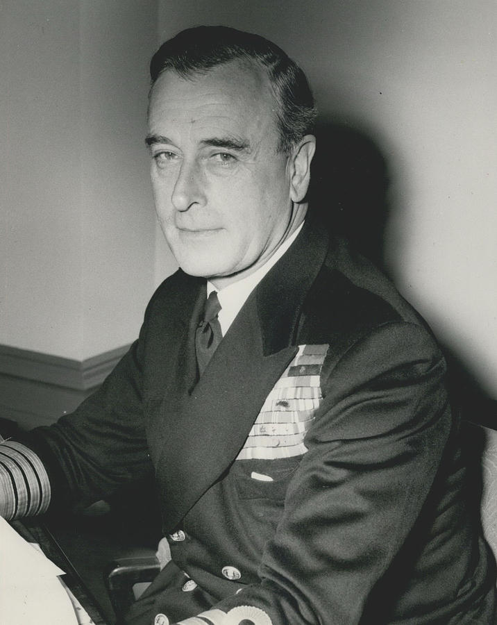 Earl Mountbatten Assumes His Duties As First Sea Lord. Photograph by ...