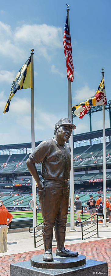 Sports Photograph - Earl Weaver Statue by Brian Wallace