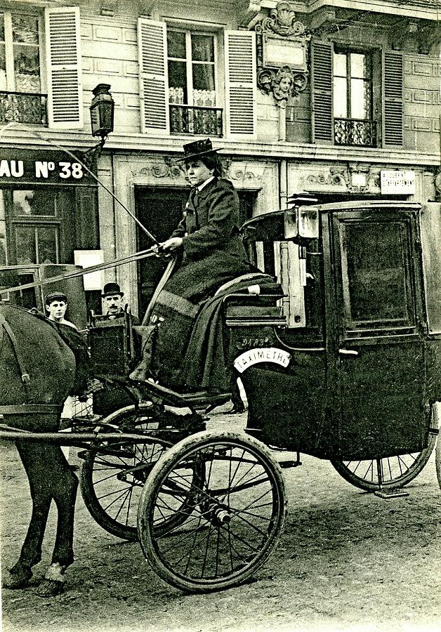 Early 20th Century Female Cab Driver Photograph by Collection Abecasis/science Photo Library