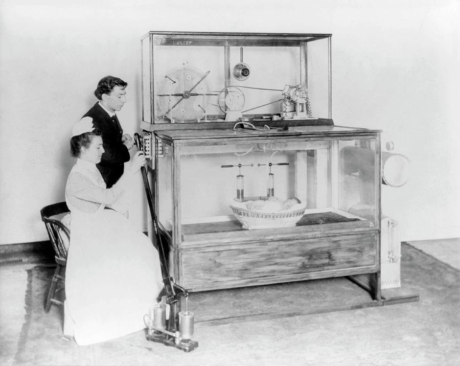 Device Photograph - Early 20th Century Incubator by Library Of Congress