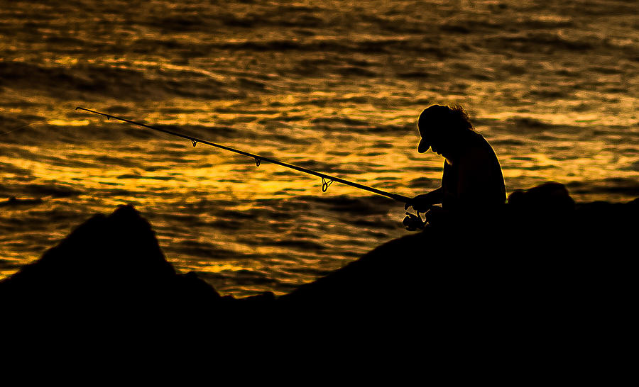 Early AM fisherman Photograph by Craig Watanabe
