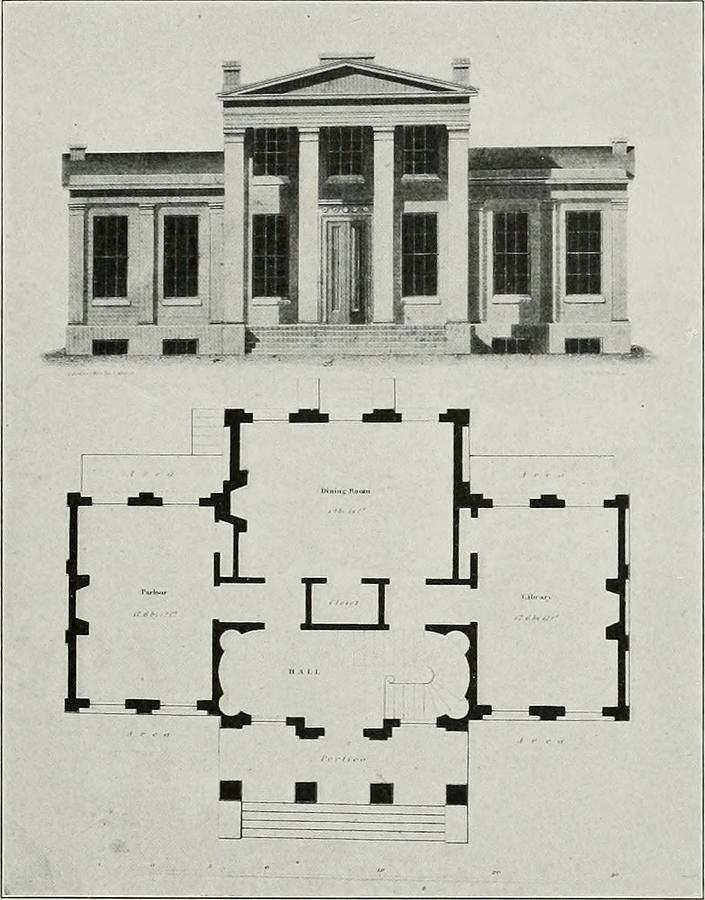 Early American Colonial House Plan Photograph by Suzanne Powers