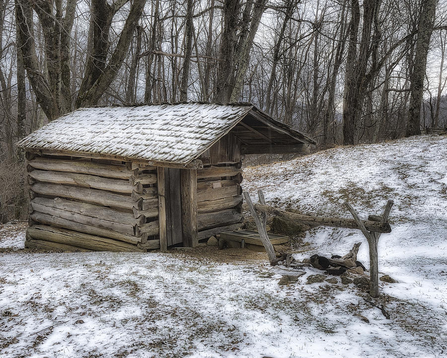 Early American Springhouse Photograph by Steve Hurt