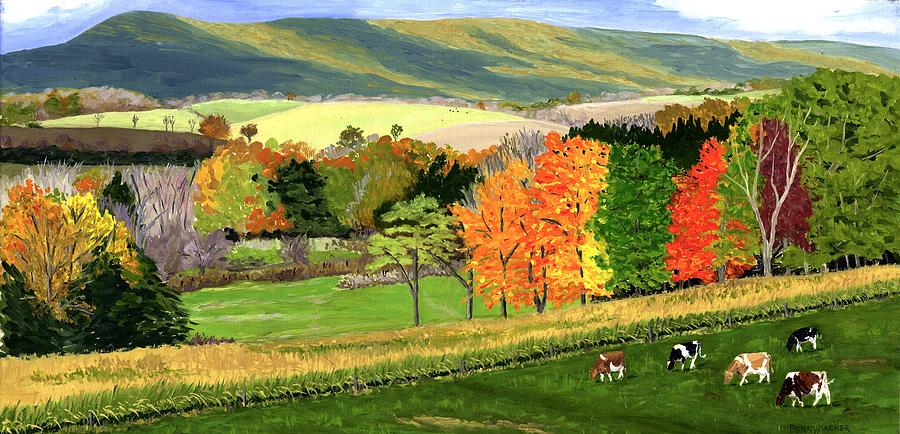 Early Autumn at Bear Meadows Farm Painting by Barb Pennypacker