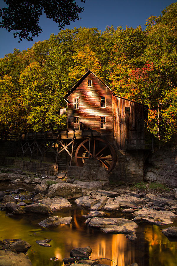 Early Autumn at Glade Creek Grist Mill Photograph by Shane Holsclaw