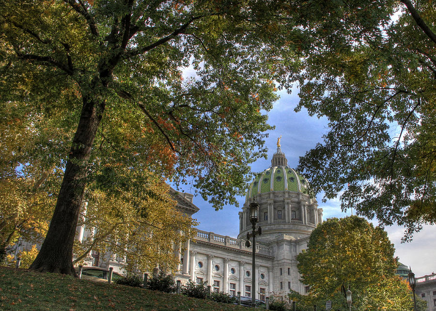 Early Autumn at the Capitol Photograph by Lori Deiter