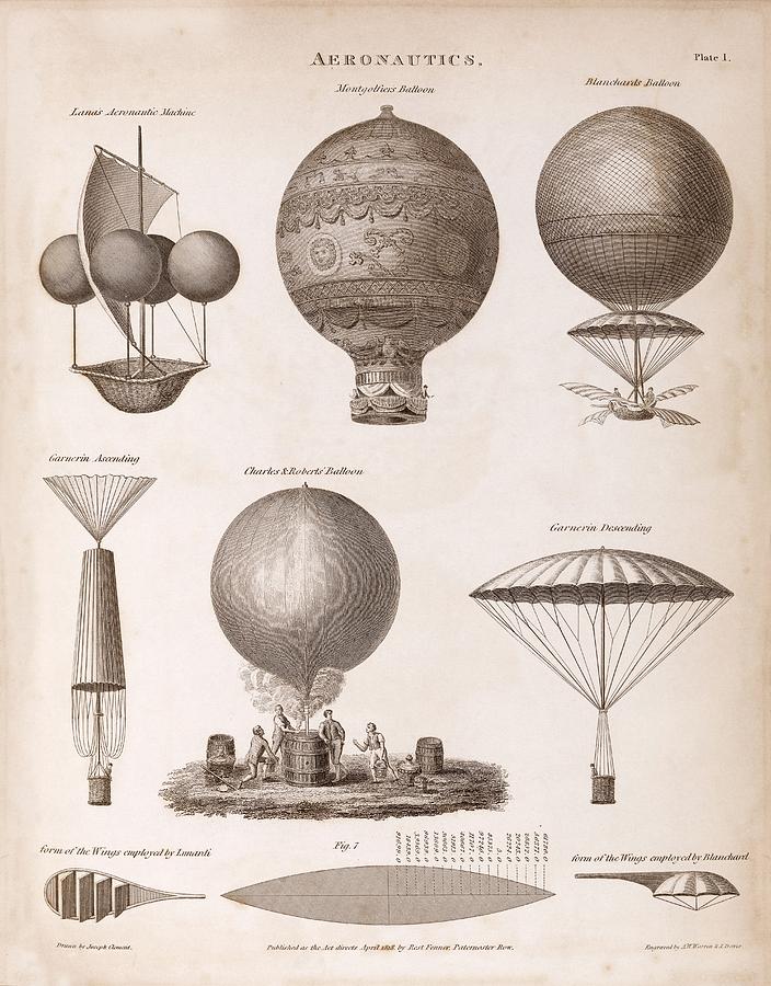 Early Balloon Designs Photograph by Middle Temple Library