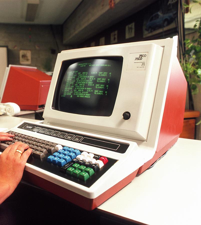 Computer Photograph - Early Computer Terminal by Ton Kinsbergen