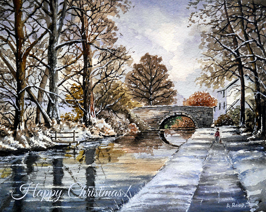 Early Fall At Mortimers Bridge The Mon And Brecon Canal Painting