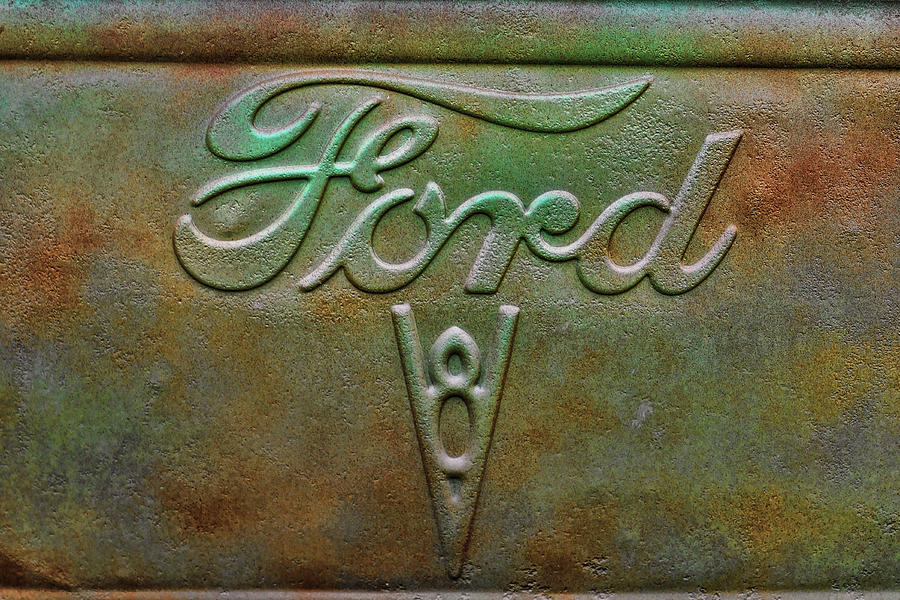 Early Ford Pickup Tailgate Photograph by Alan Hutchins