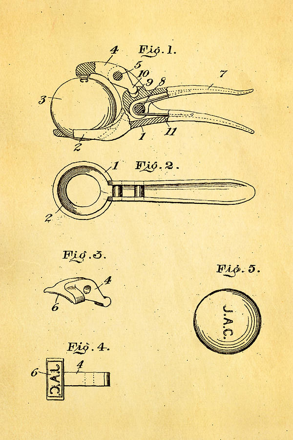 Golf Photograph - Early Golf Ball Marker Patent Art 19th Century by Ian Monk