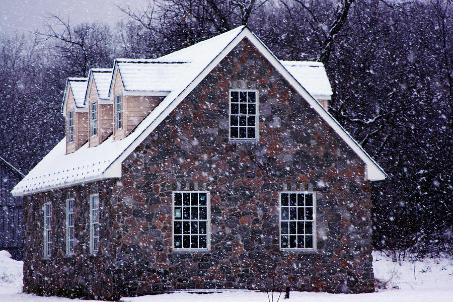 Early January snow in Maryland Photograph by Andy Lawless