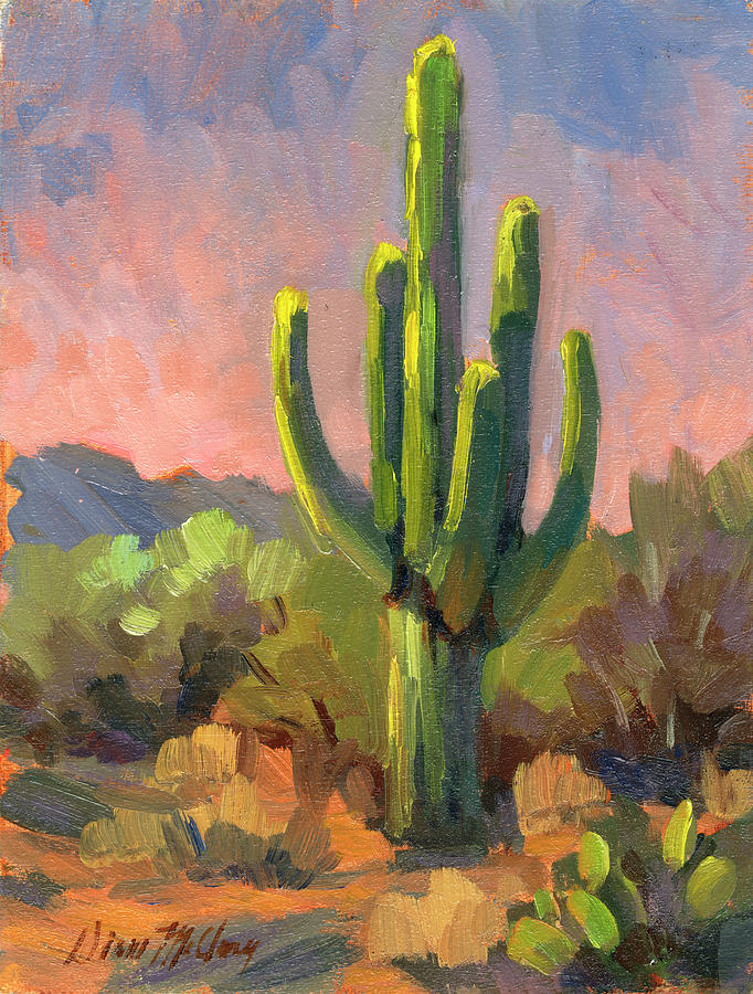 Tucson Painting - Early Light by Diane McClary