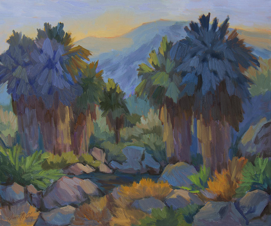 Early Light Indian Canyon Painting by Diane McClary