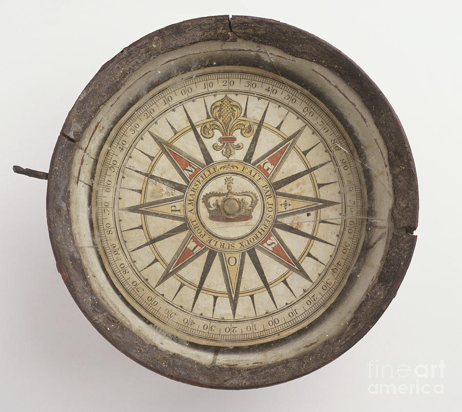 Early Mariners Compass Photograph by Clive Streeter / Dorling Kindersley / Science Museum, London