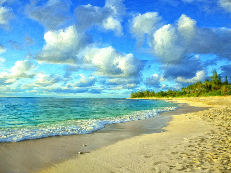 Early Morning at Sunset Beach Painting by Dominic Piperata