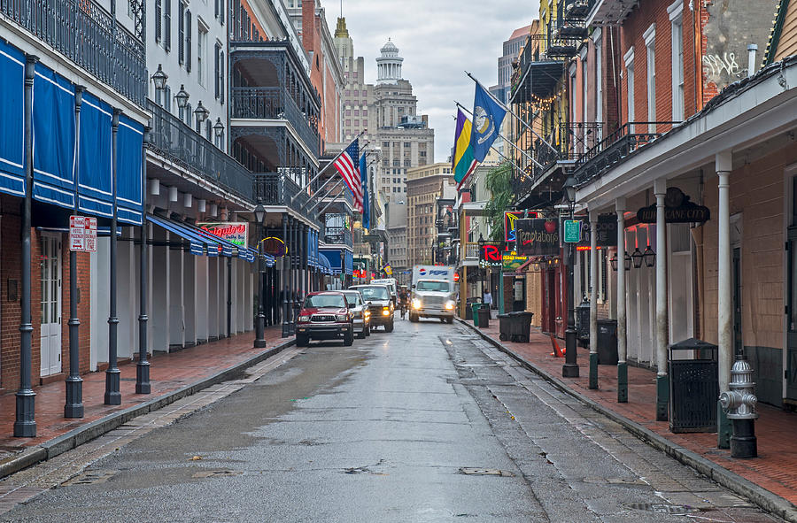 Early Morning Deliveries On Bourbon Street Photograph by Willie Harper