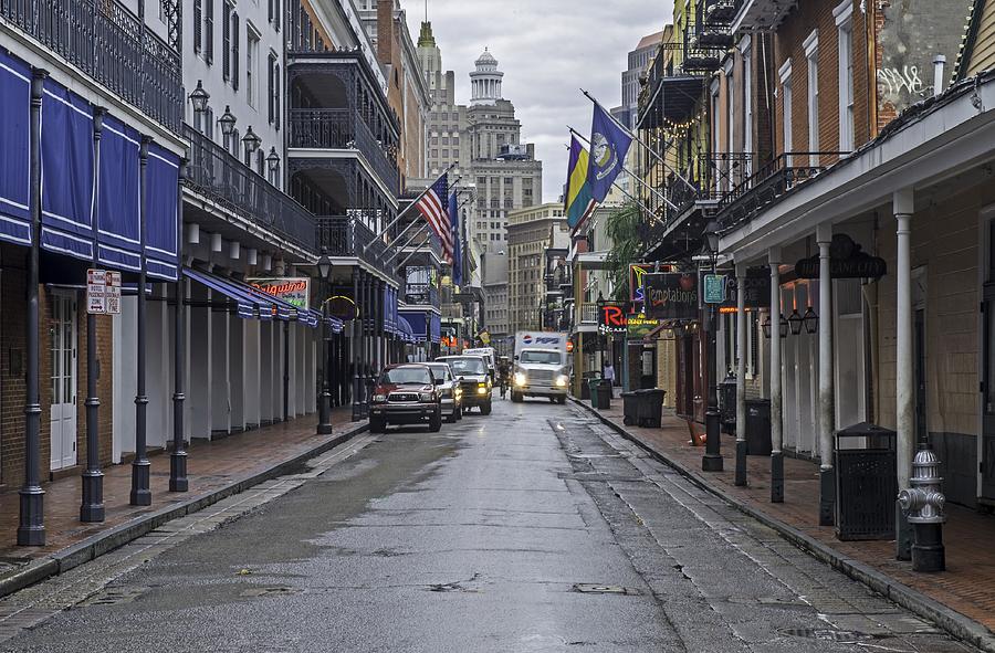 Early Morning Delivery on Bourbon Street New Orleans Photograph by Willie Harper