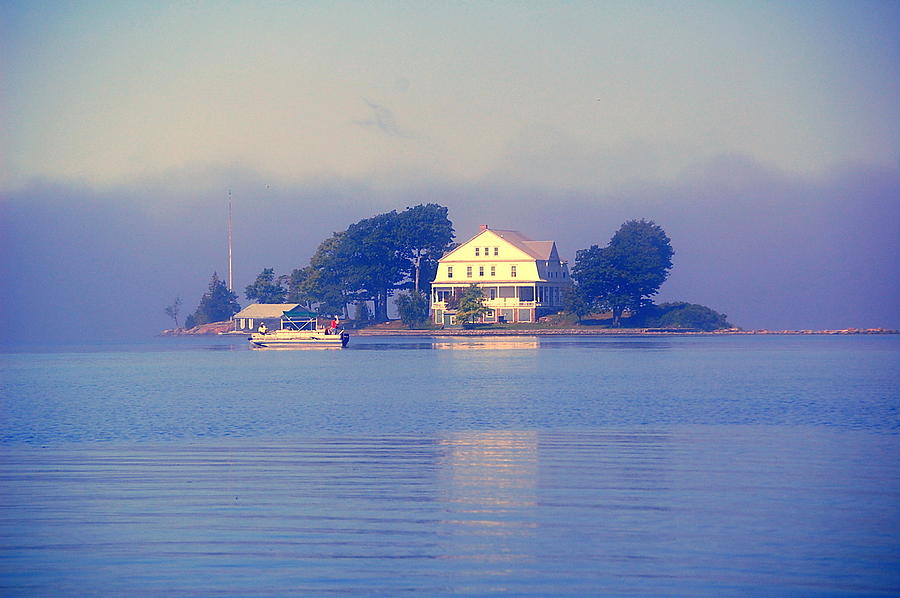 Morning Fog Photograph - Early Morning Fog at Watch Island by Linda Rae Cuthbertson