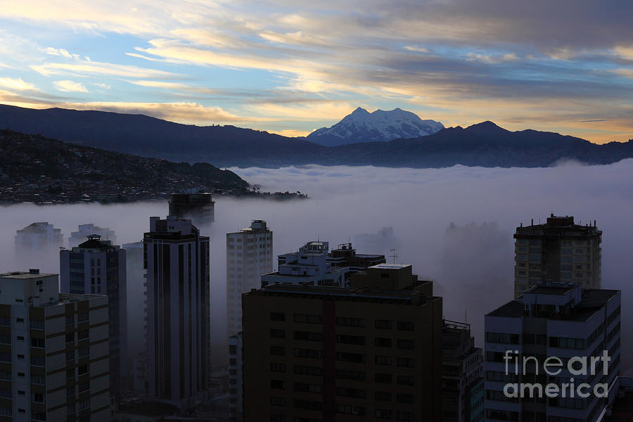 Early Morning Fog in La Paz Photograph by James Brunker