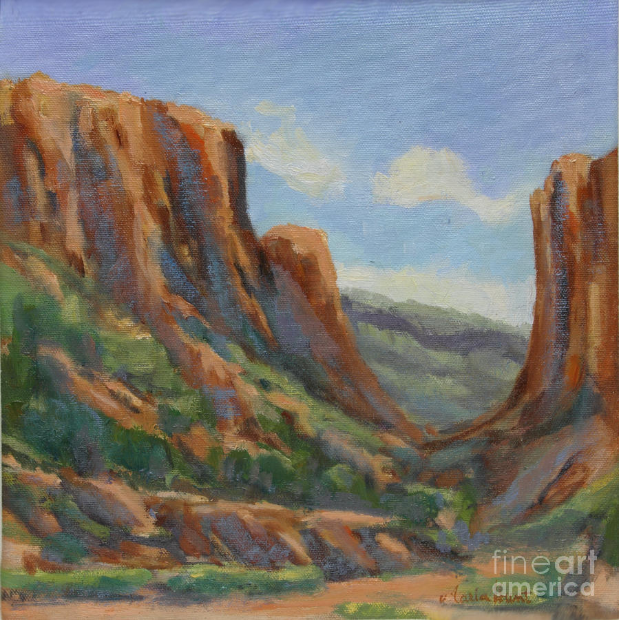 Early Morning in Diablo Canyon Painting by Maria Hunt