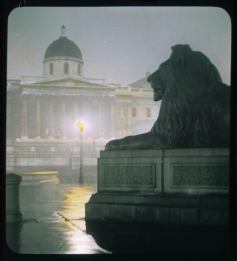 London Photograph - Early Morning In Trafalgar  Square by Mary Evans Picture Library