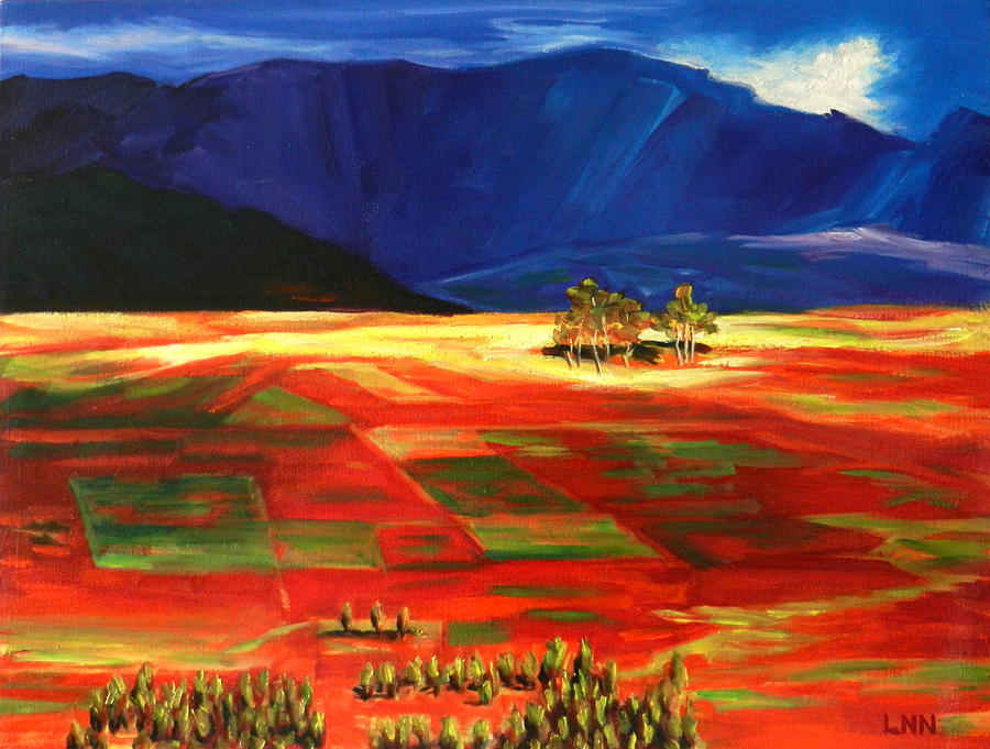 Early Morning Light, Peru Impression Painting by Ningning Li