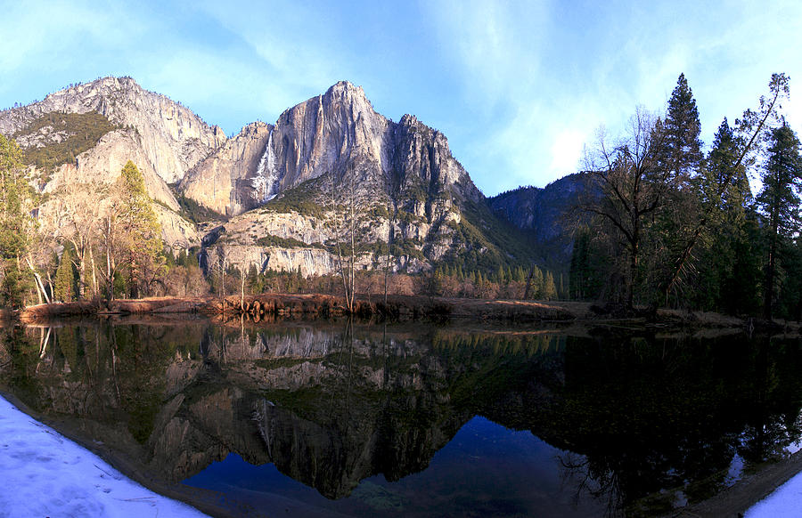Yosemite National Park Photograph - Early Morning Light On Yosemite Falls by Her Arts Desire