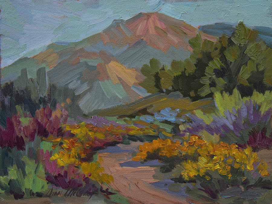 Mountain Painting - Early Morning Light Santa Barbara by Diane McClary