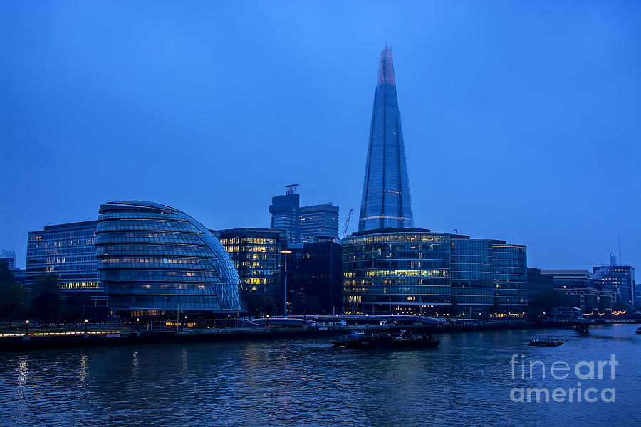Early Morning River Thames View Photograph