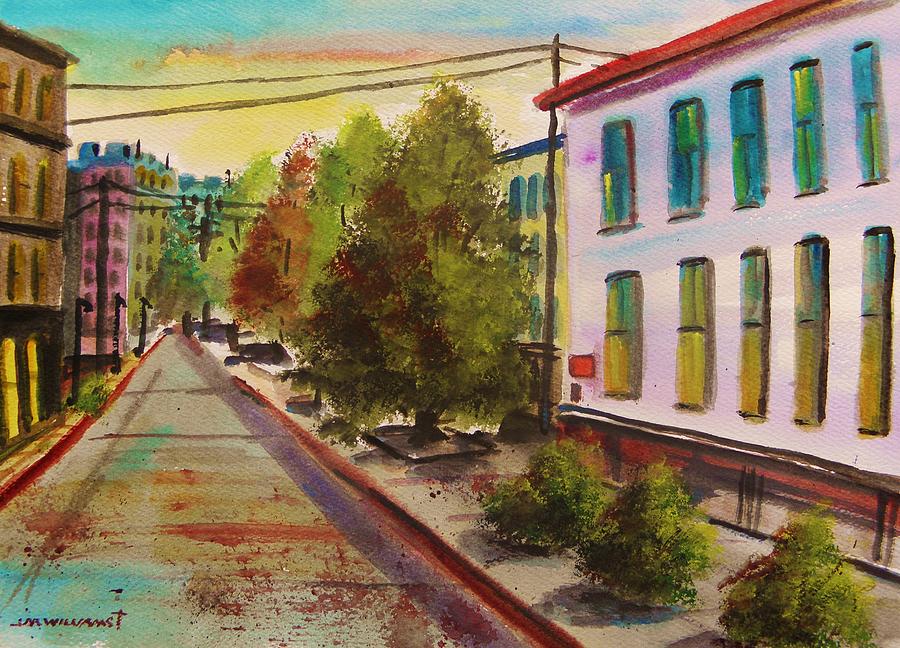 Early Morning Side Street  Painting by John Williams