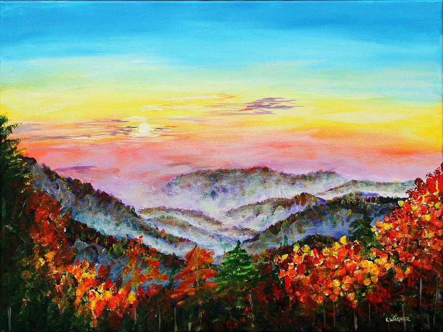 Early Morning Smoky Mountains Painting by Karl Wagner