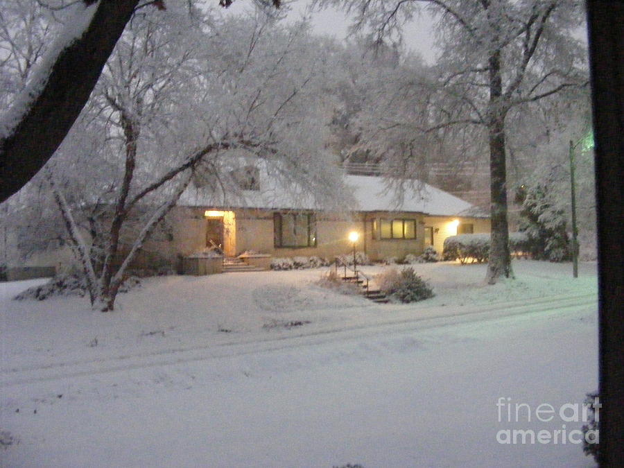 Early Morning Snow Photograph by Nancy Kane Chapman