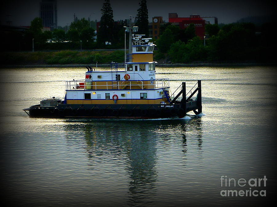 Early Morning Tugboat Photograph by Susan Garren