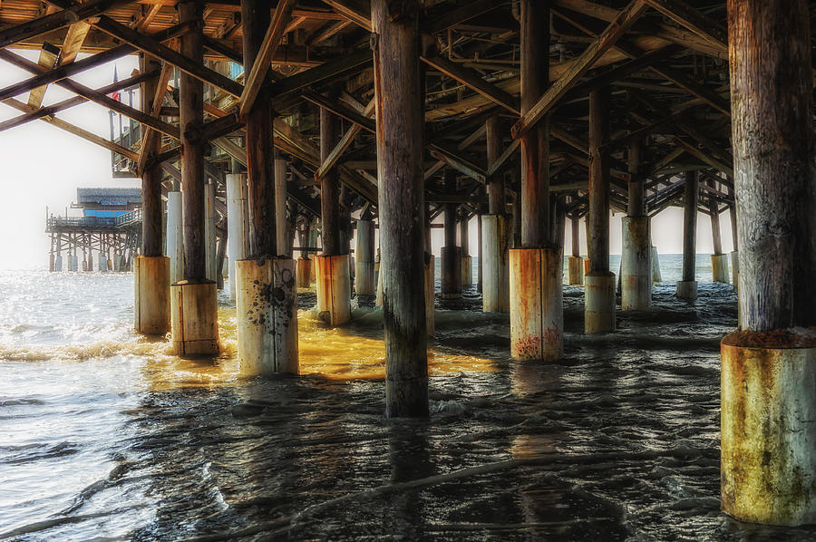 Architecture Photograph - Early Morning Under The Pier by Frank J Benz