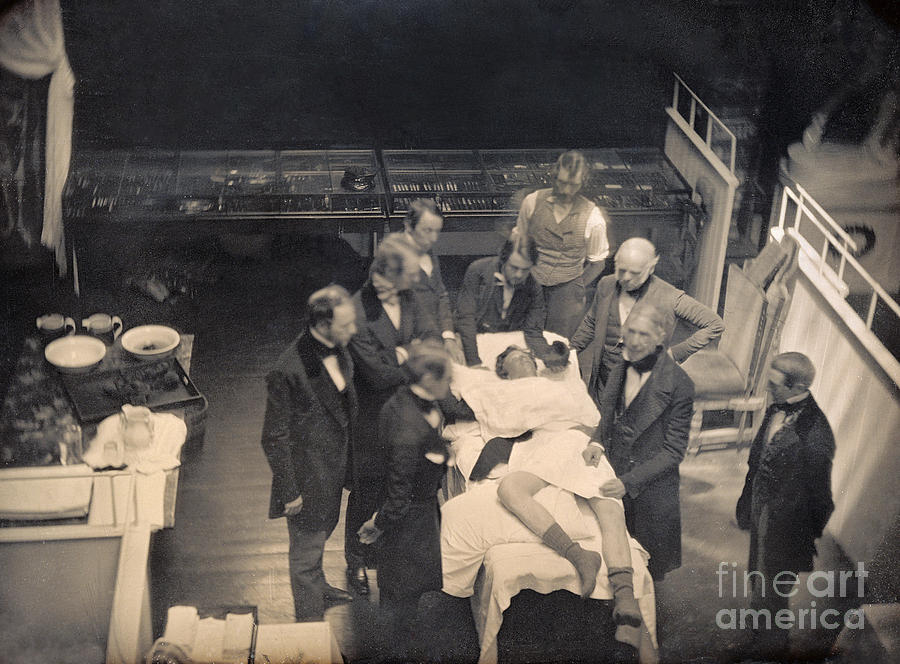 Early Operation With Anesthesia, 1847 Photograph by Getty Research Institute