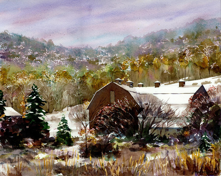Early Snow Painting by Jeff Mathison